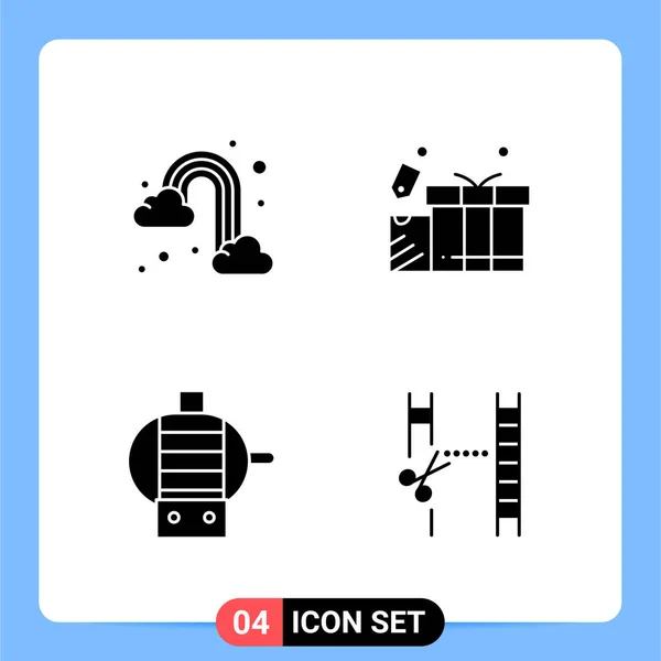 Conjunto Iconos Creativos Universales Simplemente Vector Ilustraciones Para Aplicaciones Web — Archivo Imágenes Vectoriales