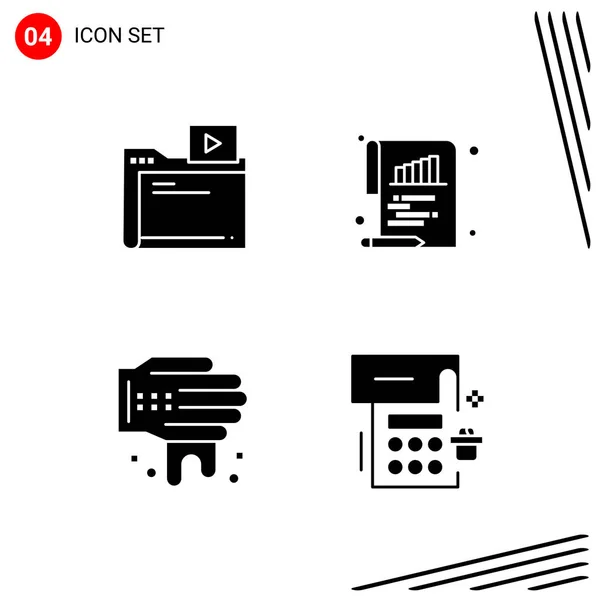 Set Universal Creative Icons Simply Vector Illustrations Web Mobile Apps — Stock Vector