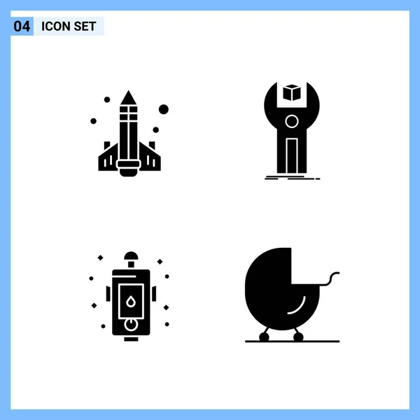 Set Universal Creative Icons Simply Vector Illustrations Web Mobile Apps — Stock Vector