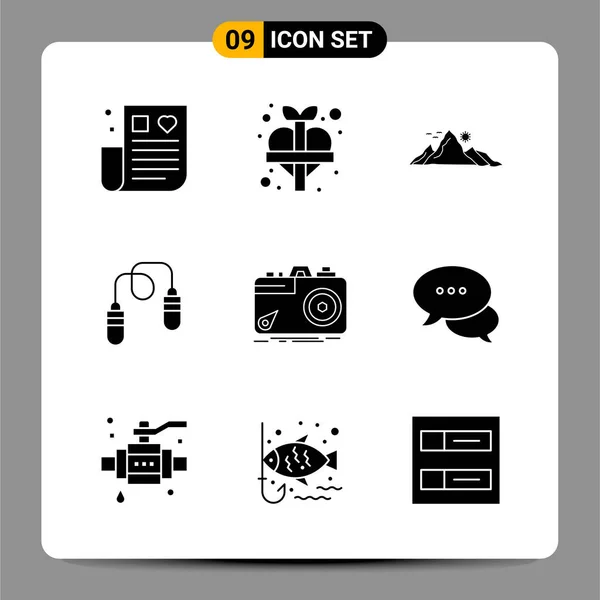 Conjunto Iconos Creativos Universales Simplemente Vector Ilustraciones Para Aplicaciones Web — Archivo Imágenes Vectoriales