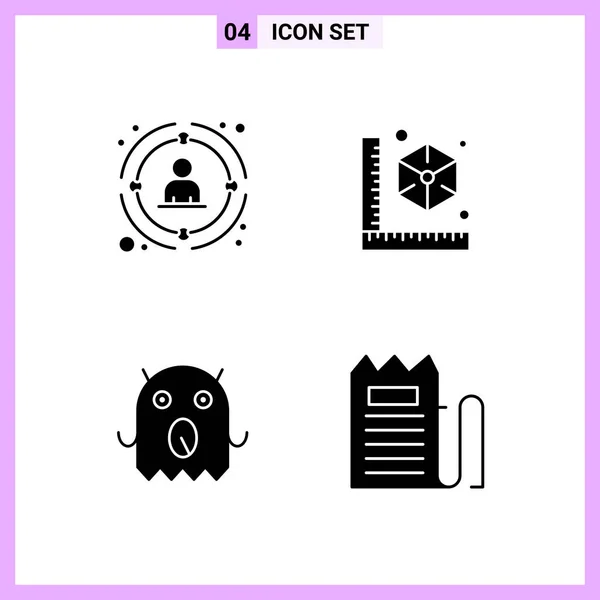 Set Dari Ikon Kreatif Universal Cukup Ilustrasi Vektor Untuk Aplikasi - Stok Vektor