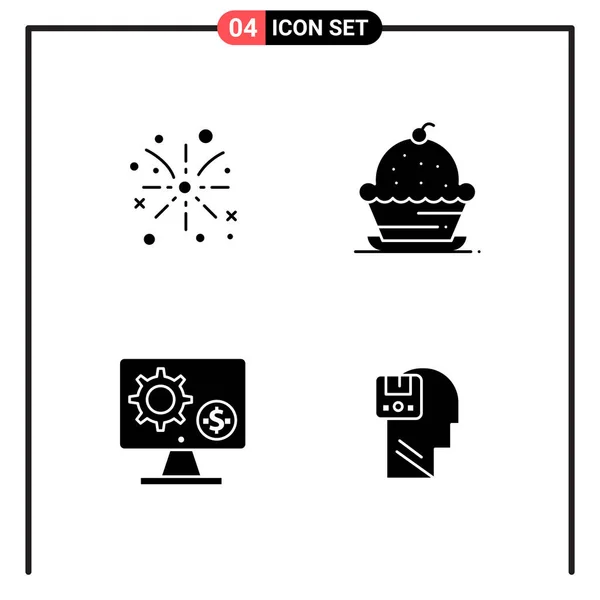 Conjunto Iconos Creativos Universales Simplemente Vector Ilustraciones Para Aplicaciones Web — Vector de stock