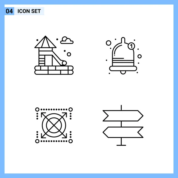 Conjunto Iconos Creativos Universales Simplemente Vector Ilustraciones Para Aplicaciones Web — Vector de stock