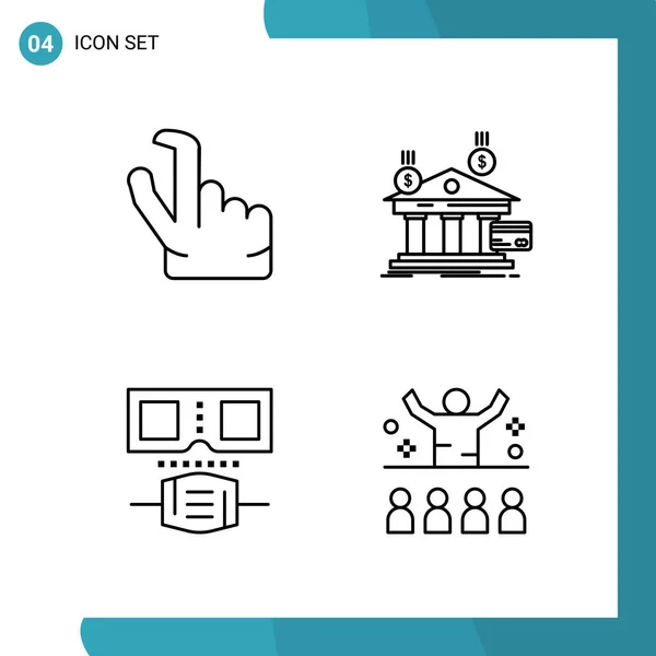 Set of 25 Universal Business Icons Vector — Stock Vector