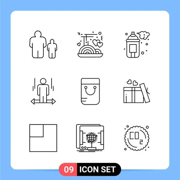 Conjunto Iconos Creativos Universales Simplemente Vector Ilustraciones Para Aplicaciones Web — Archivo Imágenes Vectoriales