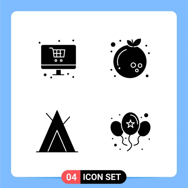 Conjunto Iconos Creativos Universales Simplemente Vector Ilustraciones Para Aplicaciones Web — Vector de stock