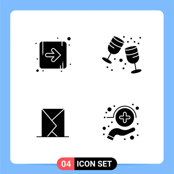 Conjunto Iconos Creativos Universales Simplemente Vector Ilustraciones Para Aplicaciones Web — Vector de stock