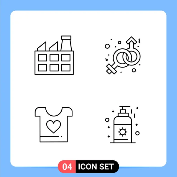 Conjunto Iconos Creativos Universales Simplemente Vector Ilustraciones Para Aplicaciones Web — Vector de stock