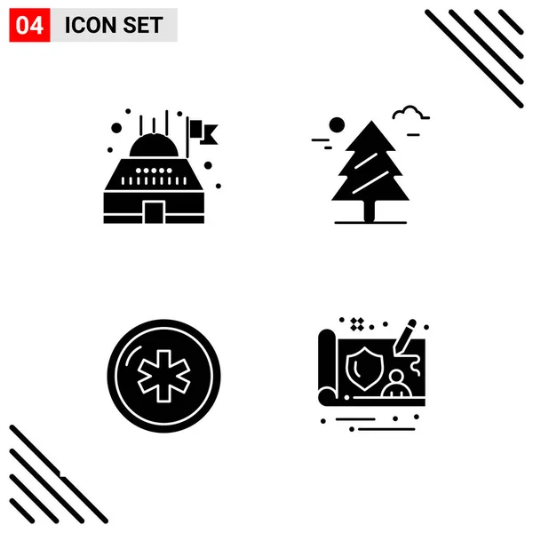 Conjunto Iconos Creativos Universales Simplemente Vector Ilustraciones Para Aplicaciones Web — Vector de stock