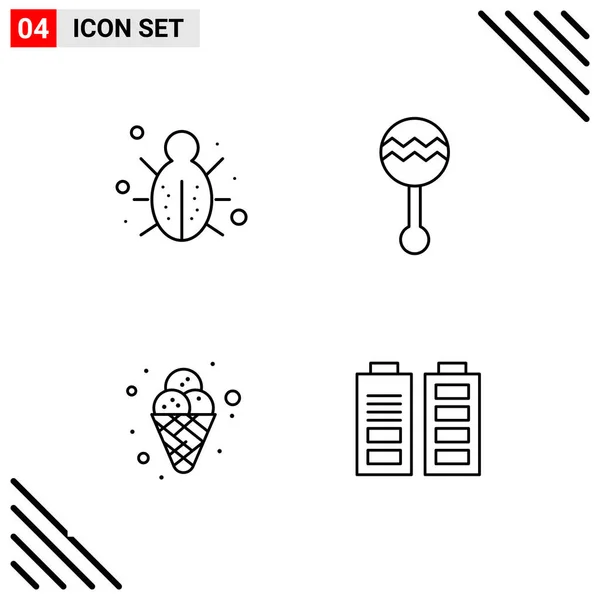 Set de 25 iconos de negocio universales Vector — Vector de stock