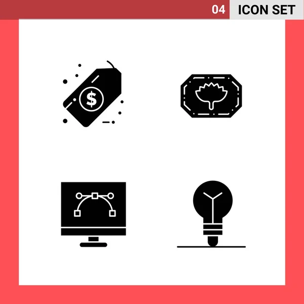 Conjunto Iconos Creativos Universales Simplemente Vector Ilustraciones Para Aplicaciones Web — Archivo Imágenes Vectoriales