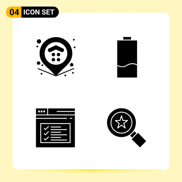 Conjunto Iconos Creativos Universales Simplemente Vector Ilustraciones Para Aplicaciones Web — Vector de stock