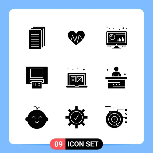 Set of 25 Universal Business Icons Vector — Stock Vector