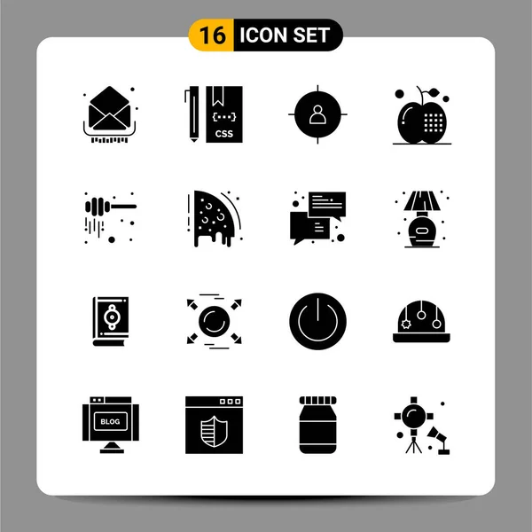 Conjunto Iconos Creativos Universales Simplemente Vector Ilustraciones Para Aplicaciones Web — Archivo Imágenes Vectoriales