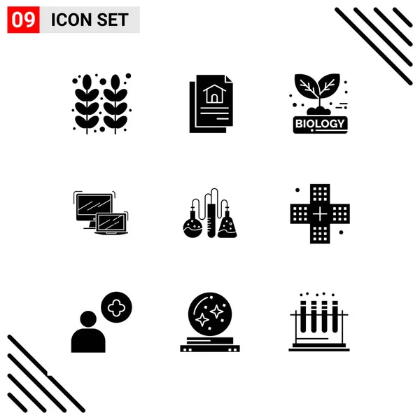 Conjunto Iconos Creativos Universales Simplemente Vector Ilustraciones Para Aplicaciones Web — Vector de stock