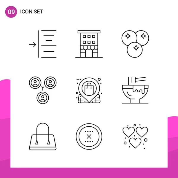 Set of 25 Universal Business Icons Vector — Stock Vector