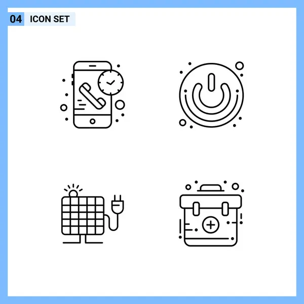 Univerzális Kreatív Ikonok Gyűjteménye Egyszerűen Vektor Illusztrációk Webes Mobil Alkalmazásokhoz — Stock Vector