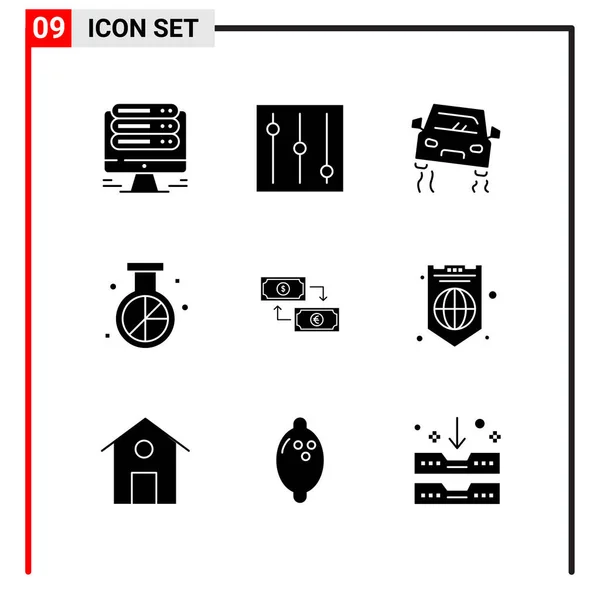 Conjunto de 16 iconos universales Vector de negocios — Vector de stock