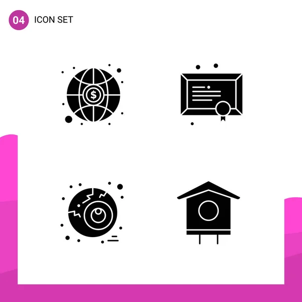 Conjunto Iconos Creativos Universales Simplemente Vector Ilustraciones Para Aplicaciones Web — Vector de stock