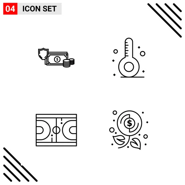 Set Universal Creative Icons Simply Vector Illustrations Web Mobile Apps — Stock Vector