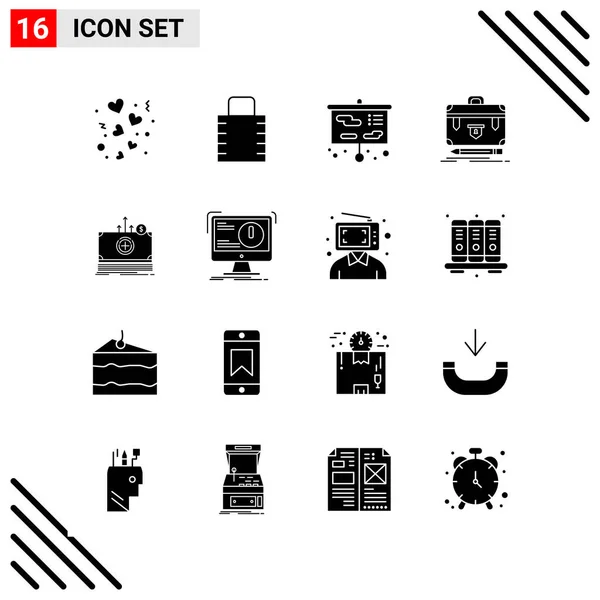 Set Universal Creative Icons Simply Vector Illustrations Web Mobile Apps — Stock Vector