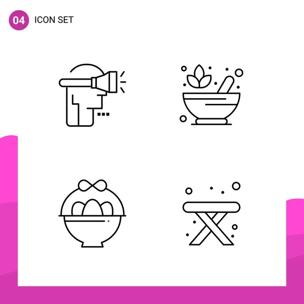 Set Universal Creative Icons Simply Vector Illustrations Web Mobile Apps — Stock Vector