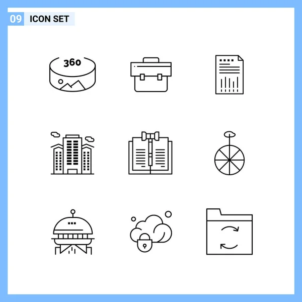 Set Universal Creative Icons Simply Vector Illustrations Web Mobile Apps — Stock Vector