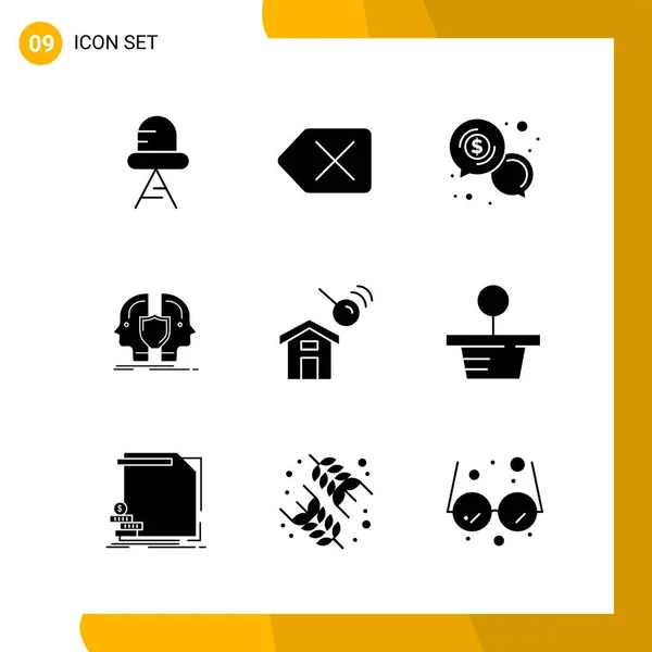 Conjunto Iconos Creativos Universales Simplemente Vector Ilustraciones Para Aplicaciones Web — Vector de stock