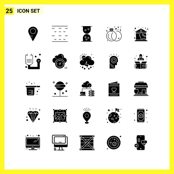 Set de 25 iconos de negocio universales Vector — Archivo Imágenes Vectoriales