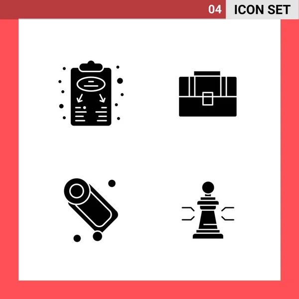 Conjunto Iconos Creativos Universales Simplemente Vector Ilustraciones Para Aplicaciones Web — Vector de stock