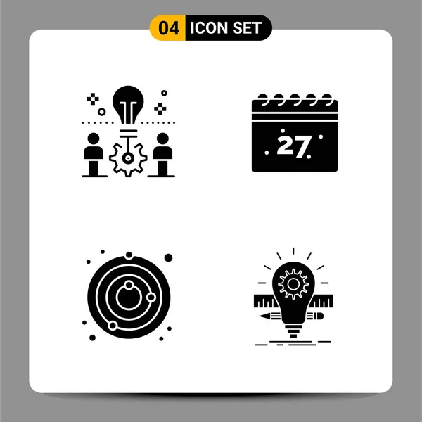 Set Universal Creative Icons Simply Vector Illustrations Web Mobile Apps — Stock Vector