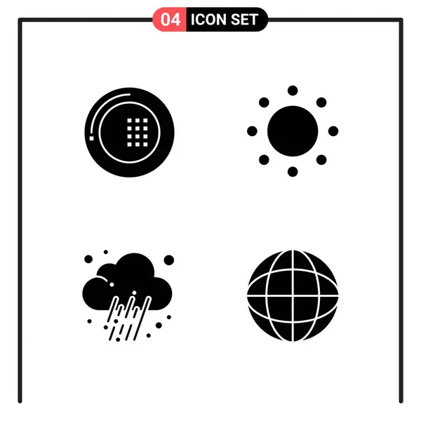 Set Universele Creatieve Iconen Vectorillustratie — Stockvector