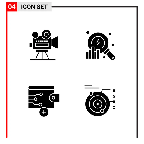 Set Dari Ikon Kreatif Universal Cukup Ilustrasi Vektor Untuk Aplikasi - Stok Vektor