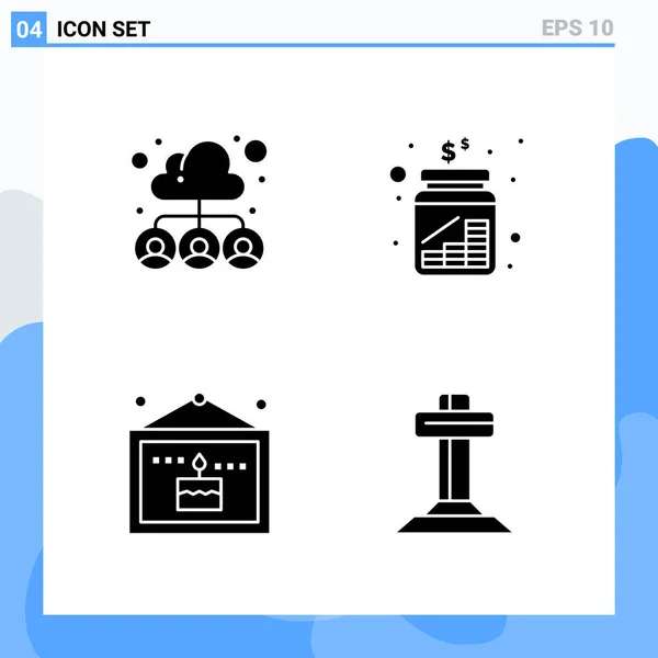 Conjunto Iconos Creativos Universales Simplemente Vector Ilustraciones Para Aplicaciones Web — Vector de stock