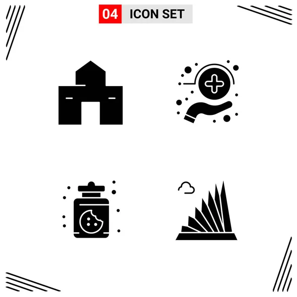 Conjunto Iconos Creativos Universales Simplemente Vector Ilustraciones Para Aplicaciones Web — Vector de stock