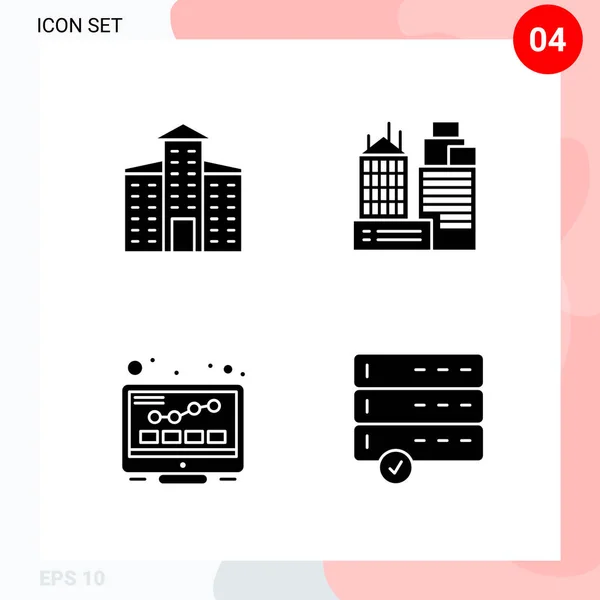 Conjunto Iconos Creativos Universales Simplemente Vector Ilustraciones Para Aplicaciones Web — Vector de stock