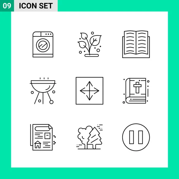 Conjunto Iconos Creativos Universales Simplemente Vector Ilustraciones Para Aplicaciones Web — Vector de stock