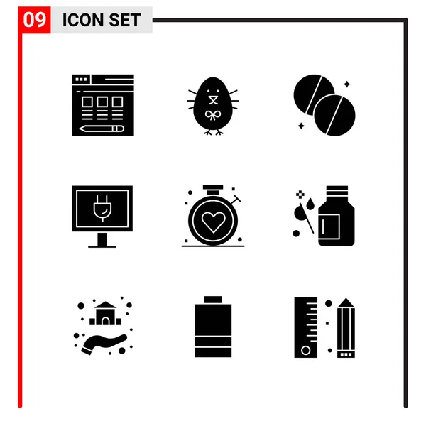 Conjunto Iconos Creativos Universales Simplemente Vector Ilustraciones Para Aplicaciones Web — Vector de stock