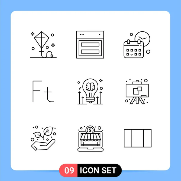 Conjunto Iconos Creativos Universales Simplemente Vector Ilustraciones Para Aplicaciones Web — Archivo Imágenes Vectoriales