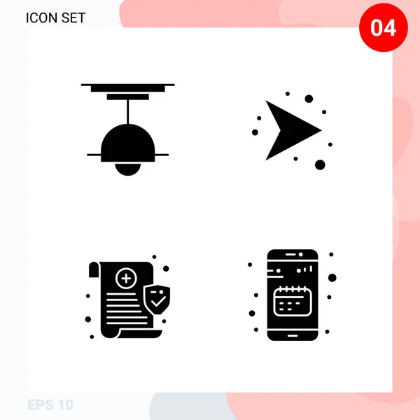 Iconos Creativos Conjunto Diseño Sobre Fondo Blanco — Vector de stock