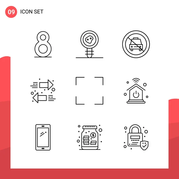 Set Universal Creative Icons Simply Vector Illustrations Web Mobile Apps — Stock Vector