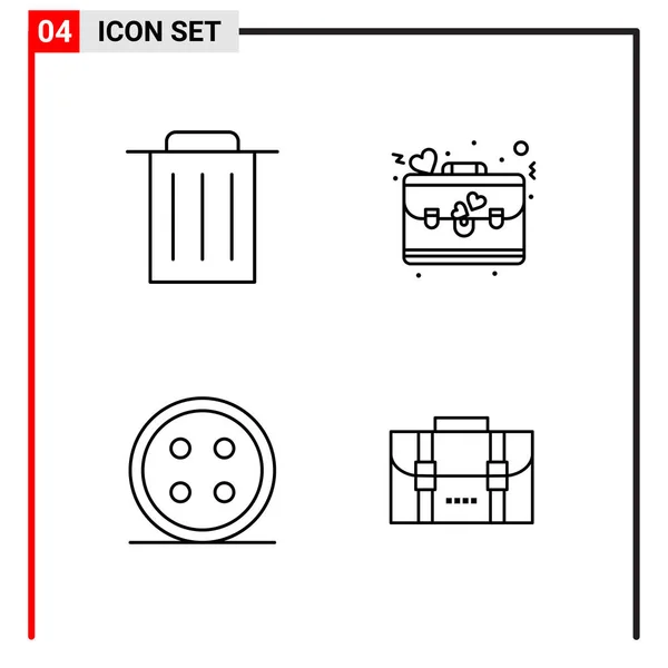 Ensemble Icônes Créatives Universelles Simplement Vectorielles Illustrations Pour Applications Projets — Image vectorielle