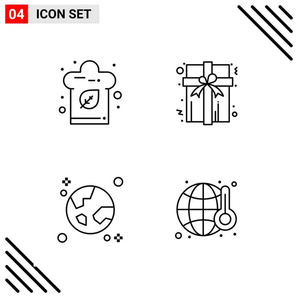 Conjunto Iconos Creativos Universales Simplemente Vector Ilustraciones Para Aplicaciones Web — Vector de stock