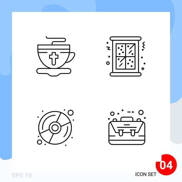 Conjunto Iconos Creativos Universales Simplemente Vector Ilustraciones Para Aplicaciones Web — Vector de stock