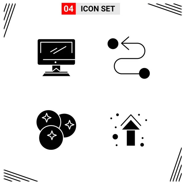 Conjunto Iconos Creativos Universales Simplemente Vector Ilustraciones Para Aplicaciones Web — Vector de stock