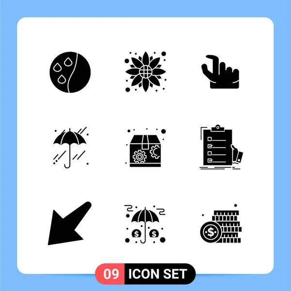 Conjunto Iconos Creativos Universales Simplemente Vector Ilustraciones Para Aplicaciones Web — Vector de stock