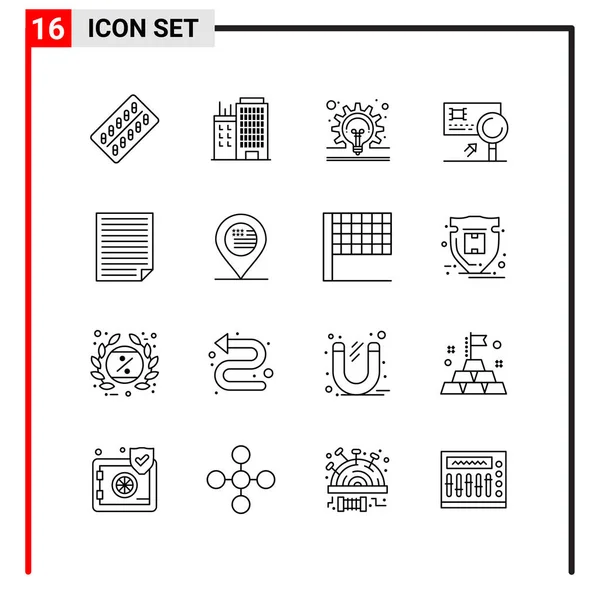 Set Universal Creative Icons Simply Vector Illustrations Web Mobile Apps — Stock Vector