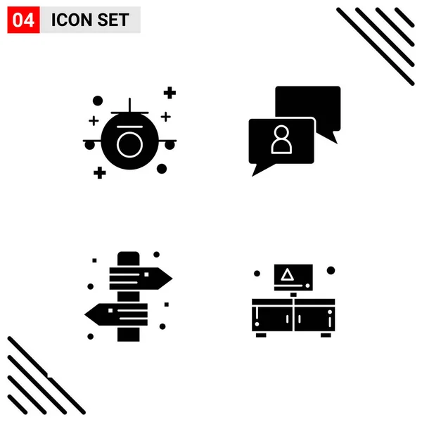 Set Universal Creative Icons Simply Vector Illustrations Web Mobile Apps — Stock Vector