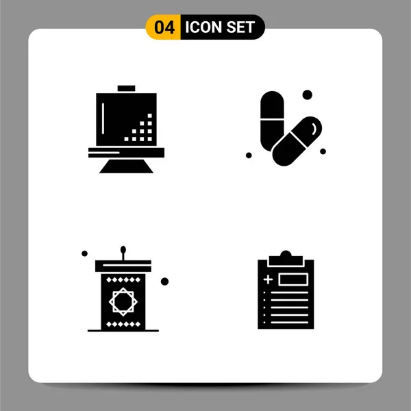 Set Universal Creative Icons Simply Vector Illustrations Web Mobile Apps — Stock Vector