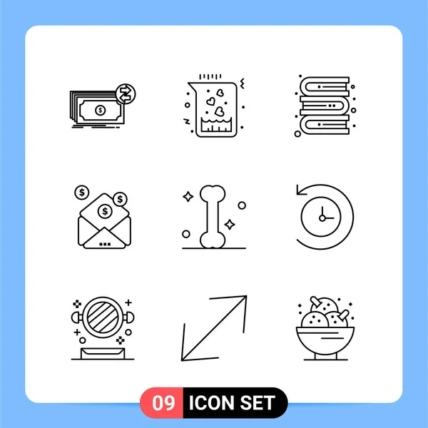 Conjunto Iconos Creativos Universales Simplemente Vector Ilustraciones Para Aplicaciones Web — Vector de stock